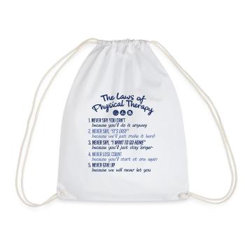 Physiothérapeute cadeau de fango de thérapie physique - Sac de sport léger - blanc - Devant