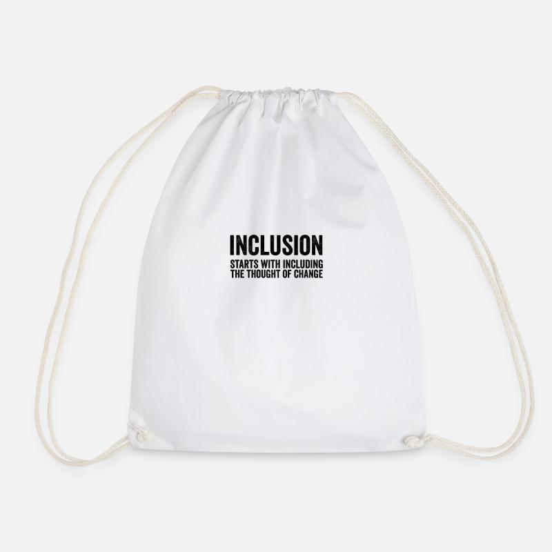 Inklusion Integration Kind Sonderpädagogik Shirt - Turnbeutel - Weiß