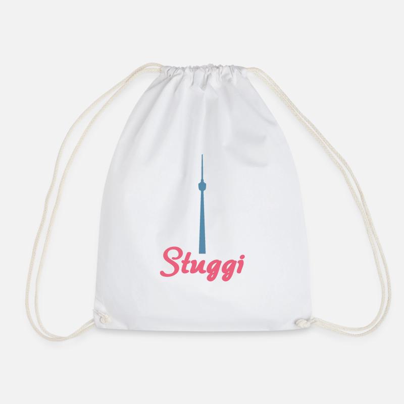 Stuggi shirt - Drawstring Bag - white