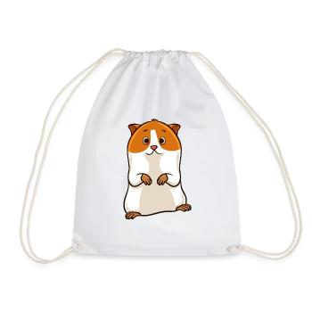 Cobaye animal de compagnie chuchoteur amour cadeau - Sac de sport léger - blanc - Devant