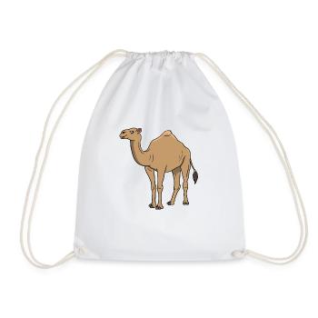Chameau Chameaux Amour des animaux Amants Cadeau - Sac de sport léger - blanc - Devant