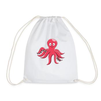 Octopus poulpe poulpe poisson cadeau - Sac de sport léger - blanc - Devant