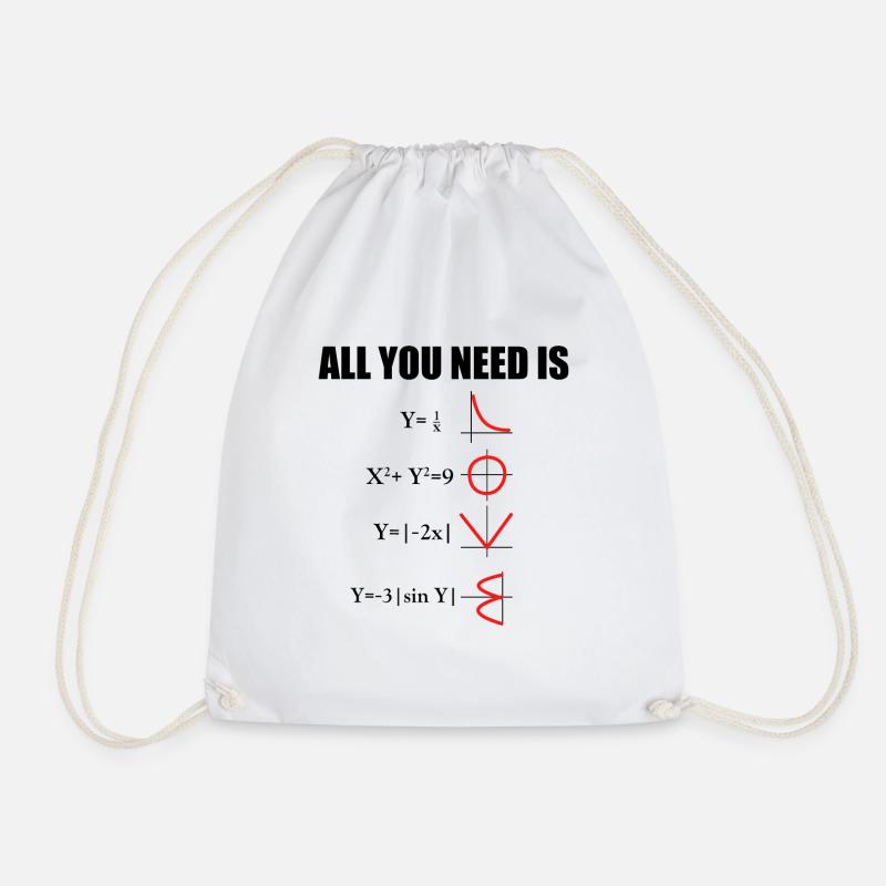 All you need is Love Math - Sac de sport léger - blanc