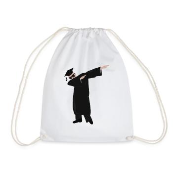 Dabbing Graduation Boy - Turnbeutel - Weiß - Vorne