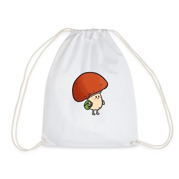 Champignon étudiant, Champignon - Sac de sport léger - blanc - Devant