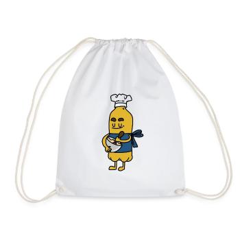 Baking Soda Baker - Drawstring Bag - white - Front