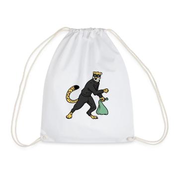 Robber Jaguar , Jaguar dieb - Turnbeutel - Weiß - Vorne