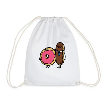 Perfect Couple Donut - Turnbeutel - Weiß - Vorne