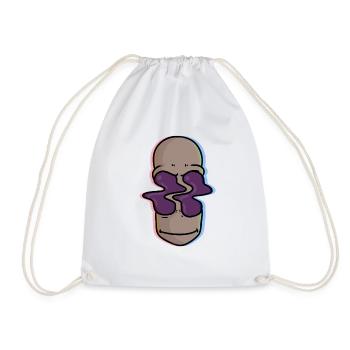 Psychedelic alien - Drawstring Bag - white - Front