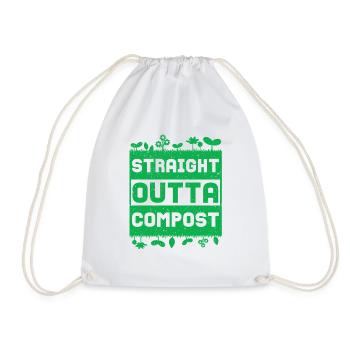 Droit Outta Compost - Sac de sport léger - blanc - Devant