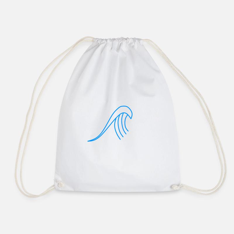 Vague bleue - Sac de sport léger - blanc