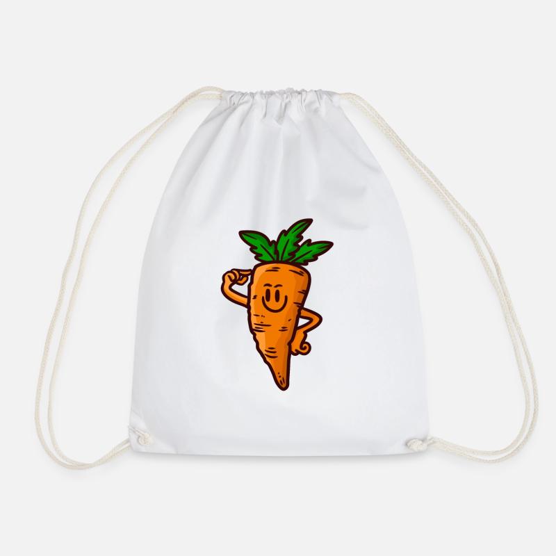 Smart Carrot , Schlaue Karotte - Turnbeutel - Weiß