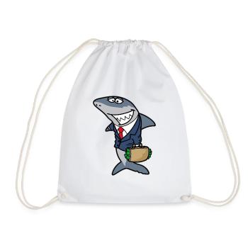 méchant hai de requin locataire hai de l’immobilier hai immobilier cadeau - Sac de sport léger - blanc - Devant