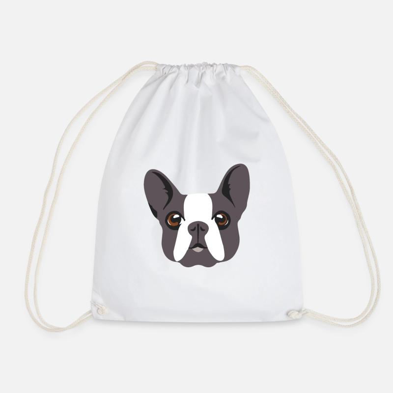 Mops Hund Rasse Geschenk - Turnbeutel - Weiß