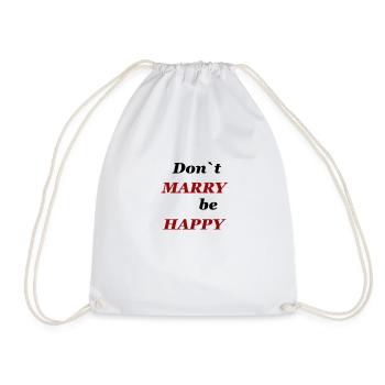 Don’t Marry be Happy, Cadeau - Sac de sport léger - blanc - Devant
