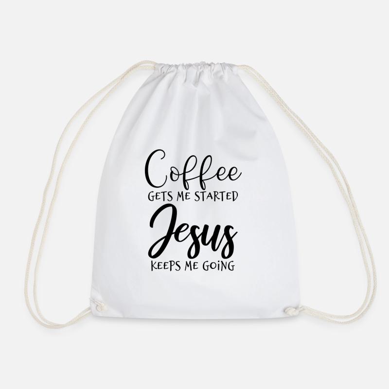 Christianity - Drawstring Bag - white
