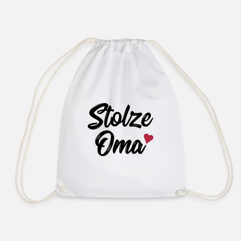 Stolze Oma - Turnbeutel - Weiß