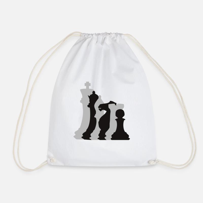 Chess Pieces Chess Player - Turnbeutel - Weiß