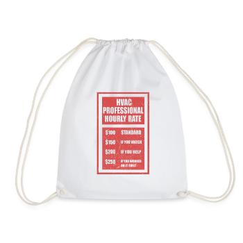 Hvac Professional Hourly Rate Mécatronicien froid - Sac de sport léger - blanc - Devant