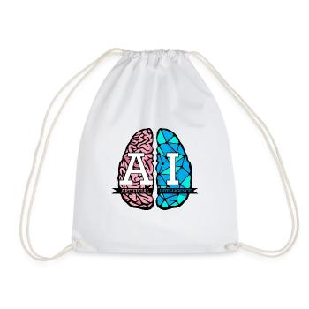 AI Brain Science Artificial Intelligence - Turnbeutel - Weiß - Vorne