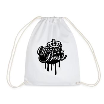 Cool Official Boss King Graffiti - Drawstring Bag - white - Front