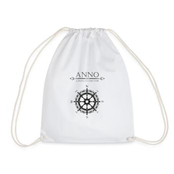 Anno Tshirt in 1800 Design - ALWAYAS ON DISCOVER - Turnbeutel - Weiß - Vorne