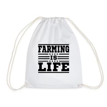 Farm Agriculture - Drawstring Bag - white - Front