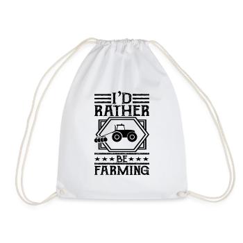 Farm Agriculture - Drawstring Bag - white - Front