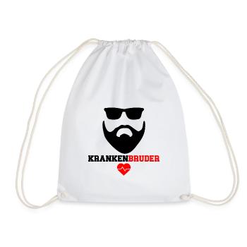 Krankenbruder | Geschenk männlich Krankenschwester - Turnbeutel - Weiß - Vorne