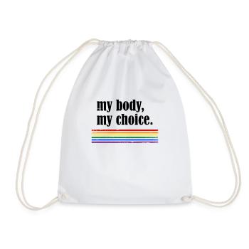 Mon corps mon choix - Sac de sport léger - blanc - Devant