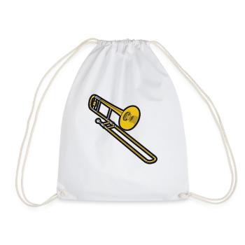 Tromboniste musicien Blechbläser Tenor Alt - Sac de sport léger - blanc - Devant