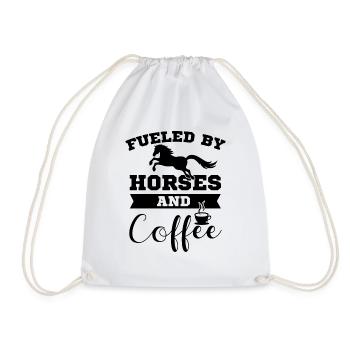Horse riding - Drawstring Bag - white - Front