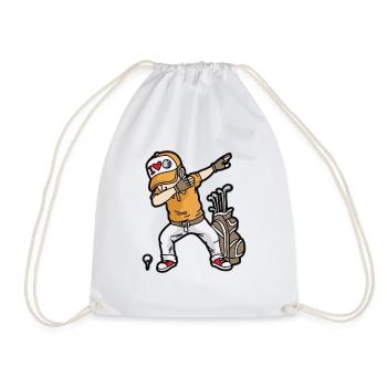 DABBING GOLFER Golf golf terrain de golf - Sac de sport léger - blanc - Devant