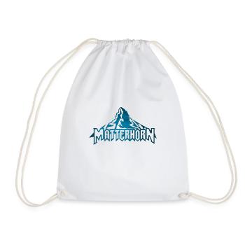 Berg Matterhorn in Switzerland - Drawstring Bag - white - Front