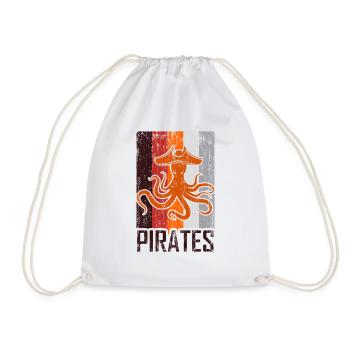 Pirate Kraken - Drawstring Bag - white - Front