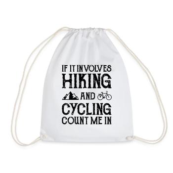 Wander - Drawstring Bag - white - Front