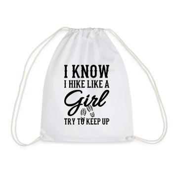 Wander - Drawstring Bag - white - Front