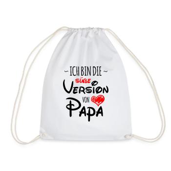 Vater, Papa süße version - Turnbeutel - Weiß - Vorne