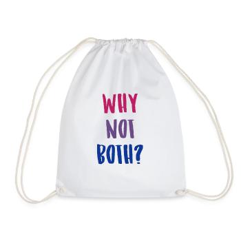 Tee shirt bisexuel cadeau drôle Bi Shirt LGBTQ - Sac de sport léger - blanc - Devant