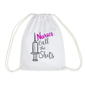 Chemise drôle d'infirmière - Sac de sport léger - blanc - Devant