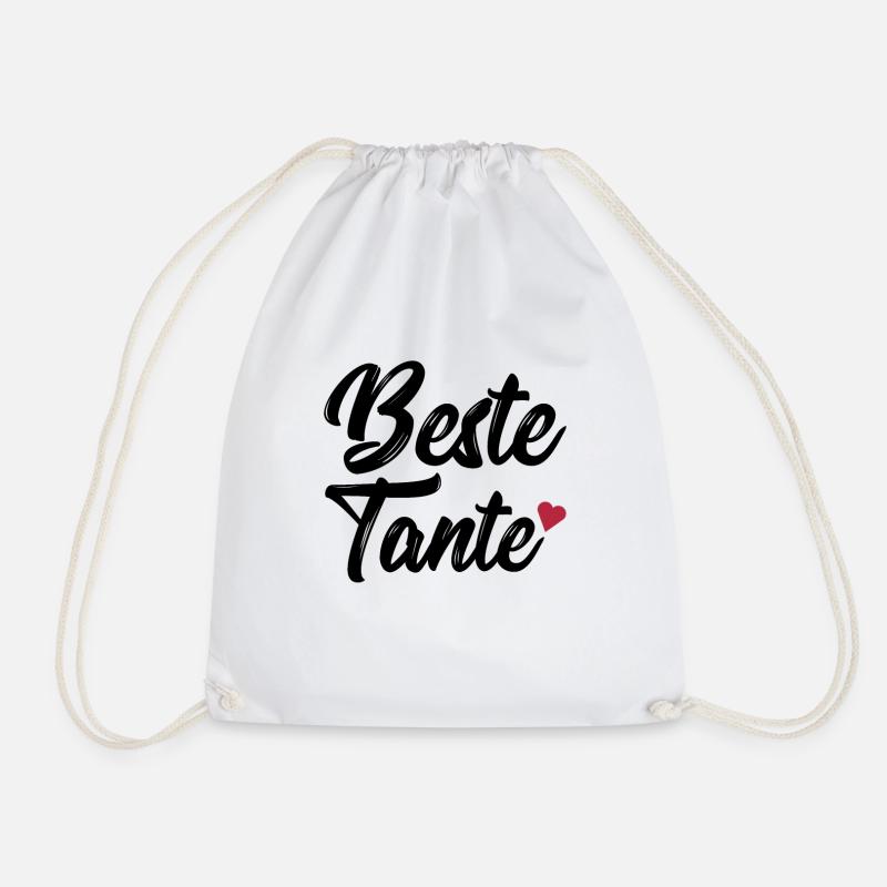 Beste Tante - Turnbeutel - Weiß