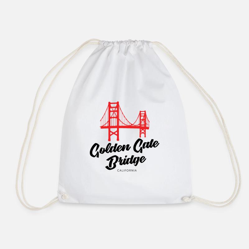 Golden Gate Bridge - San Francisco - Turnbeutel - Weiß