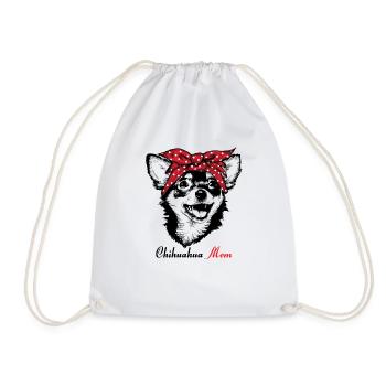 Chihuahua Mama - Drawstring Bag - white - Front