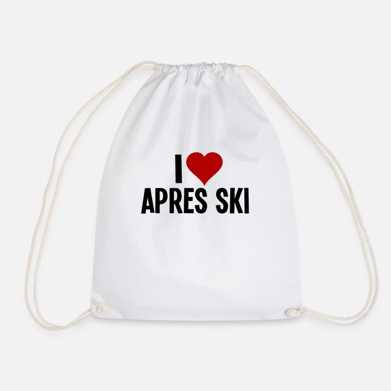 I Love Apres Ski - Turnbeutel - Weiß