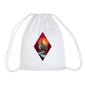 paysages - Sac de sport léger - blanc - Devant
