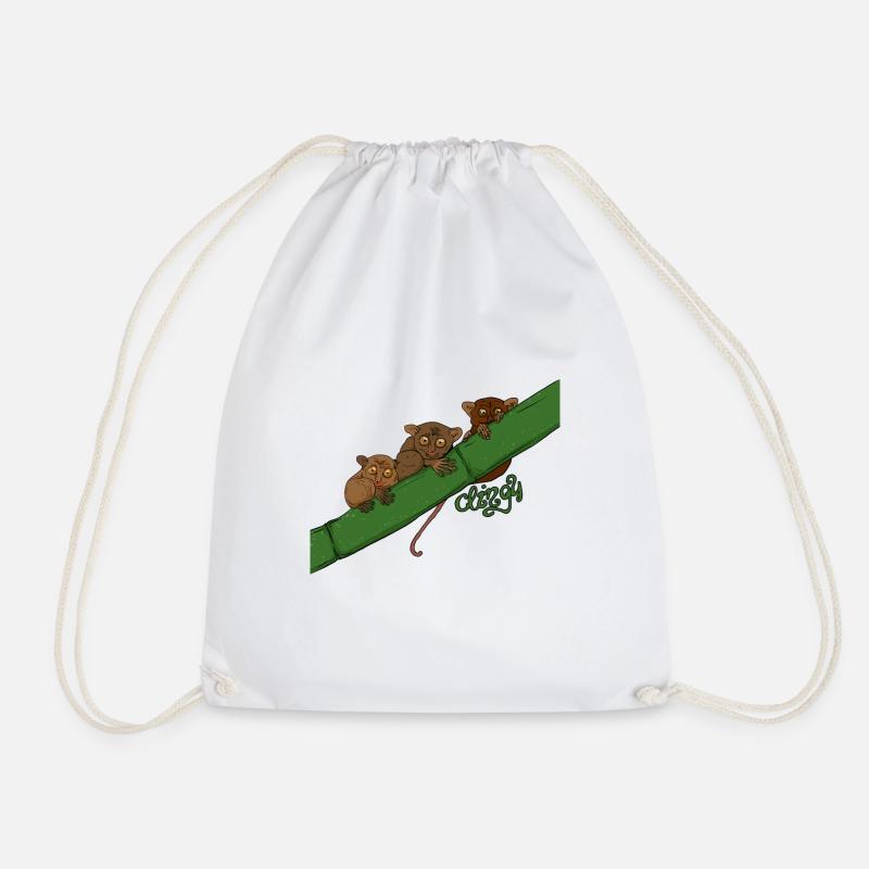 Leprechaun Makis Idée de cadeau de famille pour Makis & Singes - Sac de sport léger - blanc