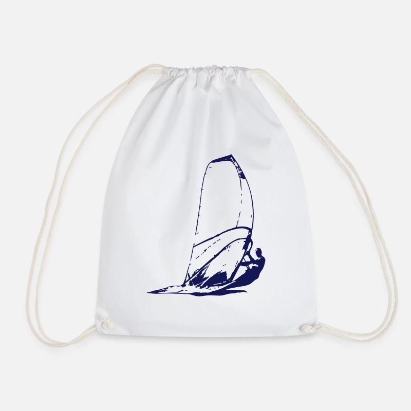 Windsurfing - Surfer - Turnbeutel - Weiß