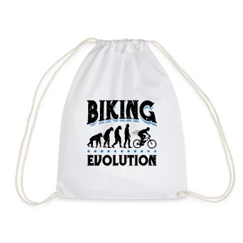 Evolution Biking Radfahrer Radsport Radsport Bike - Turnbeutel - Weiß - Vorne
