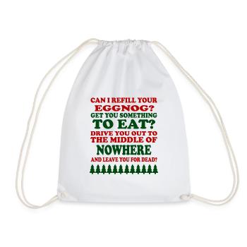 Puis-je remplir votre lait de poule drôle laid Pyjama - Sac de sport léger - blanc - Devant