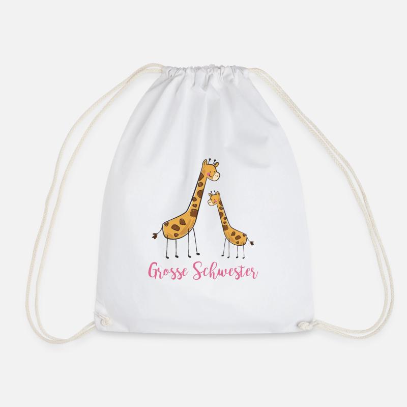 Kinder Große Schwester 2020 Babyparty Mitbringsel - Turnbeutel - Weiß